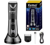 Aine corps tondeuse pour hommes et femmes électrique visage barbe Bikini tondeuse lavable balle pubienne rasoir KM-1840 box