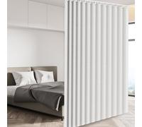 Aïne magnétique pour porte de placard et porte pliante, isolation thermique, protection contre la chaleur et protection de l'intimité, séparateur de pièce, 213 x 254 cm, blanc