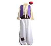 Ainiel Men’s Arab Prince Costume Suits Party(XL) White