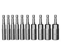 ainih Adaptateur de douille à impact 5, 19 mm, 10/15 pièces, jeu douilles for tournevis écrou électrique, 1/4 pouce, d'outils main