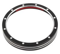 ainih Black Motorcycle Speedometer Trim Bezel Burst Billet CNC Cover Compatible with Harley Sportster 883 1200 XL Road Glide Softail Low Rider FXS