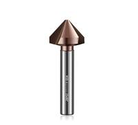 ainih Fraise à chanfreiner 90 degrés en carbure de tungstène, 4,5 35 mm, avec foret fraisé au cobalt, 3 cannelures