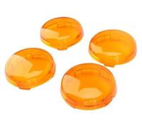 ainih Motorcycle Indicator Lens Light Caps Cover Compatible with Harley Dyna Softail Electra Glide Road King Sportster 883 1200