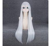 Ainime Nier: Automata A2 Silver/Light Golden Perruque Cosplay Costume Yorha Type A No.2 Femmes Synthétique Cheveux Longs Halloween Party Perruques Dm-869