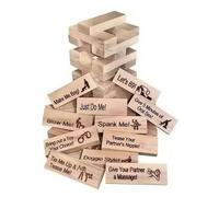 Ainiupi Lust Tower - Jeu pour adultes, jeu de 48 pièces super coquin tour de blocs, jeux de couples pour adultes, jeu de blocs empilables de la Saint-Valentin pour adultes