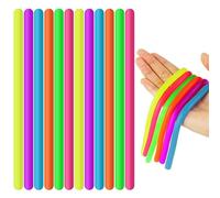 Ainiv 12 Pièces Jouet en Corde Extensible, Jouets Sensoriels Colorés Anti Stress pour Enfant, Toys Sensoriels Fidget, Sensory Fidget Toys for Kids, pour ADD, ADHD, Autism(6 Couleurs)