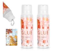Ainiv 240ml Colle pour Puzzle, Colle Liquide, Accessoire pour Puzzle Adultes et Enfants, Colle Transparente Puzzle pour Fixer et Accrocher des Puzzles, pour Puzzle de 3000 à 6000 pièces, 120 ml x 2
