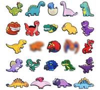 Ainiv 24PCS Charmes de Chaussure, Mignons Anime Dinosaure Charms Accessoires Croc Bracelet Décorations de Fête Cadeaux D'anniversaire, Pâques, Cotillons