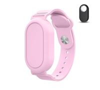 Ainiv 2Pcs Bracelet pour Samsung Galaxy SmartTag 2, Bracelet en Silicone Étanche, Conception de Couverture Complète, Compatible avec Samsung Smart Tag 2, pour Enfants, Personnes Âgées (Mauve)