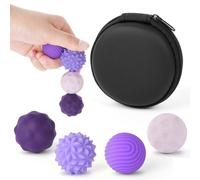 Ainiv 4pcs Balle Anti-Stress Adulte, Boules Magnétiques en Silicone, Jouets Sensoriel Anti-Stress Magnétiques, Silicone Fidget Toys pour TDAH, Autisme et OCD (Violet)