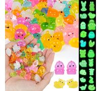 Ainiv 60pcs Mini Animaux Lumineux en Résine, Plusieurs Styles, Petites Figurines d'animaux Lumineux, pour Jardin, Micro-Paysage, Bonsaï, Aquarium, Décoration de Maison de Poupée