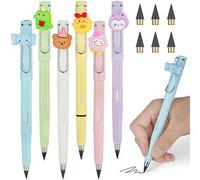 Ainiv 6PCS Crayon Sans Encre Infini Portable - Éternel Réutilisable avec 6 Pointes Remplaçables pour L'écriture et Dessin de Bureau à Domicile