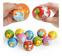 Ainiv Balles Anti-Stress Fidget Toy, 12PCS 6.3cm Boule Stressantes, Mini Balle de Animaux Balle Anti-Stress, Balle de Relief Pression, Balle Sensorielles Jouets