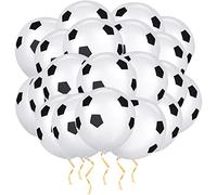 Ainiv Ballons Football Imprimé, 20 Ballons de Fête d'Anniversaire en Latex, Ballons Jusqu'à 12" Enfants, Fête d'anniversaire Amoureux du Football, Fête Sportive, Fête à Thème Football, Coupe du Monde
