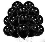 Ainiv Ballons Noir, 60 Pièces 12 Pouces Anniversaire Ballons en Latex, Ballons de Fête pour Mariage, Se Réunir, Cérémonie, Diplôme, Noël, Soirée célibataires, Pâques, Saint-Valentin Décorations