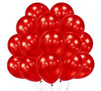 Ainiv Ballons Rouge, 60 Pièces 12 Pouces Anniversaire Ballons en Latex, Ballons de Fête pour Mariage, Se Réunir, Cérémonie, Diplôme, Noël, Soirée célibataires, Pâques, Saint-Valentin Décorations