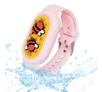 Ainiv Bracelet pour Samsung Galaxy SmartTag 2, Support de Bracelet de Dessin Animé en Silicone Étanche Compatible avec Samsung Smart Tag 2, pour Enfants, Personnes Âgées (Rose)