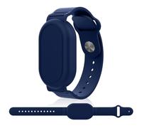 Ainiv Bracelet pour Samsung Galaxy SmartTag 2, Support de Bracelet en Silicone Étanche, Conception de Couverture Complète, Compatible avec Samsung Smart Tag 2, pour Enfants, Personnes Âgées (Bleu)