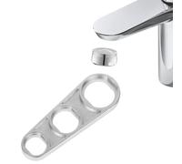 Ainiv Clé Aérateur pour Robinet, 6 en 1 Outil Polyvalent pour l'Ajustement du Débit d'Eau, Clé Mousseur Robinet en Alliage de Zinc, pour M16, M18, M20, M22, M24, M28