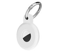 Ainiv Étuis de Protection pour AirTag, Porte Clé Étui Anti-Rayures Portable pour AirTags, Housse de Protection Key Finder pour Clés, Enfants, Sacs, Bagages, Animaux de Compagnie-Blanc