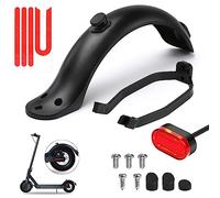 Ainiv Garde Boue pour Trottinette Electrique Xiaomi M365/Pro, Garde-Boue Arrière avec Support + Feu Arrière LED + Bande Réfléchissante, Accessoire de Remplacement de Scooter Xiaomi (Noir)