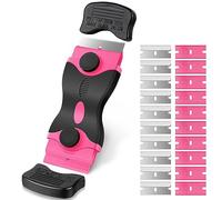 Ainiv Grattoir Plaque Vitrocéramique avec 20 Lames de Rechange, Rose