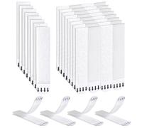 Ainiv Languettes Accroches Tableaux, Accroche Tableau Sans Percer, 24 Paires (48 Bandes), Bandes de Suspension Adhésives Résistantes pour Cardres, Posters et Décoration