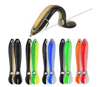 Ainiv Lot de 10 leurres de pêche bioniques souples et réalistes - Accessoire de pêche pour eau douce et eau salée - Convient pour les amateurs de pêche en plein air