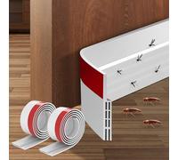 Ainiv Lot de 2 boudin de porte de 94 cm, adhésif sous porte découpable, kit insonorisant, anti-collision, anti-cafards, blanc