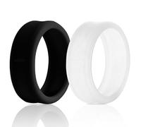Ainiv Lot de 2 Smart Ring Protector Compatible avec Oura Ring Gen 4, Oura Ring Gen 3, Ultrahuman Ring Air, Anti-Chute Coque de Protection en Silicone Élastique (S pour 5/6/7/8/9)
