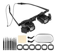 Ainiv Loupe Serre-Tête avec 2 Lumières LED, Lentille Réglables