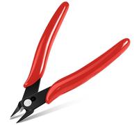 Ainiv Petite Pince Coupante, Coupantes de Côté, Rouge | Pinces Coupantes Latérales Precision, Outillage Electricien Cutter Affleurant pour Fils Durs, Mous et Extrêmement Fins