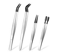Ainiv Pince Brucelle, 4PCS Antistatique ESD Pincette Pince de Précision