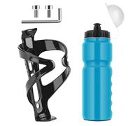 Ainiv Porte-Bouteille de vélo avec Porte-Bouteille de vélo sans BPA 800 ML, Noir Brillant, Solide, Porte-gobelet pour vélo de Route et VTT, Bleu