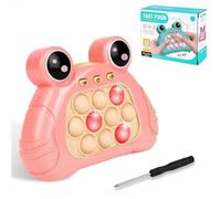 Ainiv Puzzle Pop It Game Machine, Push Pop Bubble Sensory Fidget Toy, Jeu à Pousser Rapide, Machine de Jeu de Puzzle Rapide, Jouet Anti-Stress, Grenouille Rose