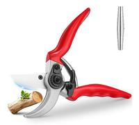 Ainiv Sécateur de Jardin à Lames Croisées, Cisaille à Jardin Robuste, Ciseaux de Jardinage, Poignées Antidérapantes en PVC, Légers et Ergonomiques, pour Plantes, Haies et Fleurs