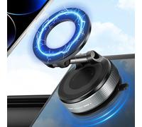 Ainiv Support Téléphone Voiture Magnetique Pliable, Support Magsafe Voiture, avec Ventouse Ultra Puissante, Rotation 360°, pour iPhone 16, 15, 14, 13, 12 Pro Max et étui MagSafe