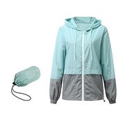 Ainiyo - Veste de plein air imperméable pour femme, respirante, pour les demi-saisons, légère, avec capuche, veste coupe-vent pour les randonnées, les voyages, le trekking et le cyclisme, compactable