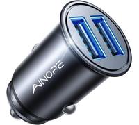Ainope Chargeur Allume Cigare Usb [Ultra Compact D'alum M Alliage] Rapide Chargeur Voiture 24w/4.8a Usb En Charge Rapide Chargeur Voiture Pour Iphone 16/15/14/ Plus Pro , Ipad, Galaxy S25 S24