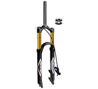 aiNPCde VTT Fourche Avant 26 Fourche Air Vélo 29 Pouces 140mm Voyager, FO01-RK21 1-1/8' Tube Droit/Conique XC Vélo de Montagne Fourche Suspension Velo pour 1.5-2.45' Pneus, 27.5 inch