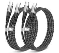 AINPOW 100W Câble USB C vers USB C 1M 2Pack, Cable USB C Charge Rapide Câble Chargeur Cordon USB C vers USB C Fil pour Galaxy S25 S24 S23 S22 Ultra Note, iPhone Air 17 16 15,MacBook Pro, iPad Pro