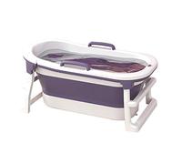 Aintap Baignoire pliante portable avec rouleau de massage des pieds, grande taille pour adultes