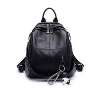 AINUOEY Femme Sac a Dos Sacs à Main Portés Bandouliere Feminin Ados Original PU Cuir 73504 1pc ensemble Noir