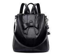 AINUOEY Femme Sac a Dos Sacs à Main Portés Bandouliere Feminin Ados Original PU Cuir 76675 1pc ensemble Noir
