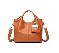 AINUOEY Femme Sac a Main Sacs à Bandouliere Portés épaule Feminin Cabas Original PU Cuir 79218 1pc ensemble Orange