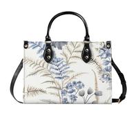 AINUOEY Femme Sacs à main imprimés Sacs à Bandouliere Portés épaule Feminin Cabas Original Nubuck Cuir 40105 1pc ensemble Noir V13