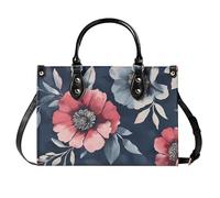 AINUOEY Femme Sacs à main imprimés Sacs à Bandouliere Portés épaule Feminin Cabas Original Nubuck Cuir 40102 1pc ensemble Noir V20
