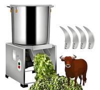 AiODiO Broyeur pour volailles, Hachoir pour la Transformation des Aliments pour volailles, avec 4 Lames, débit de 50 à 200 kg/h, Hachoir électrique à légumes à 3 500 TR/Min 220V-1500W