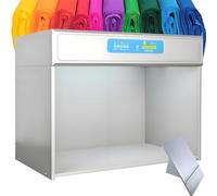 AiODiO Cabine de lumière pour Test de différence de Couleur, avec 4, 5 ou 6 Sources Lumineuses LED pour Le contrôle des Couleurs des Textiles, vêtements et Cuirs. Fourlights-45°Grandstand