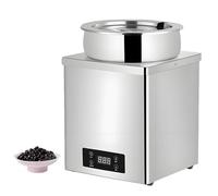 AiODiO Chauffe-Perles en Acier Inoxydable, 300-600 W, Plage de température réglable de 30 à 100 °C, Circulation tridimensionnelle, idéal pour la Restauration et Les Salons de thé. 7L